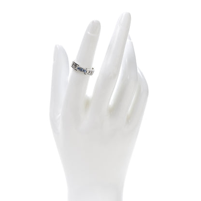Tiffany 18K White Gold Blue Sapphire Atlas Ring 52 6 2 of 6