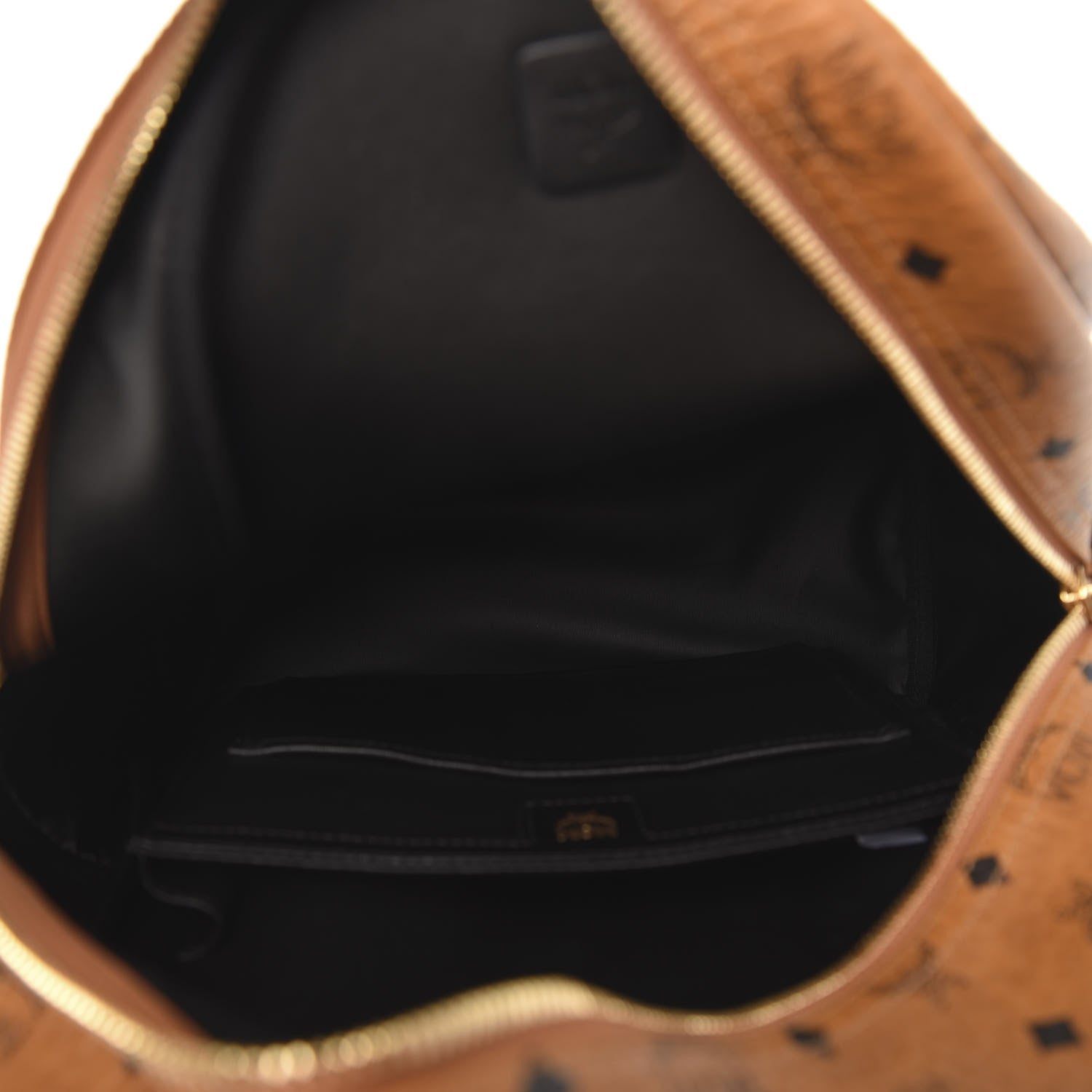 MCM Visetos Small Side Stud Stark Backpack Cognac 4 of 8