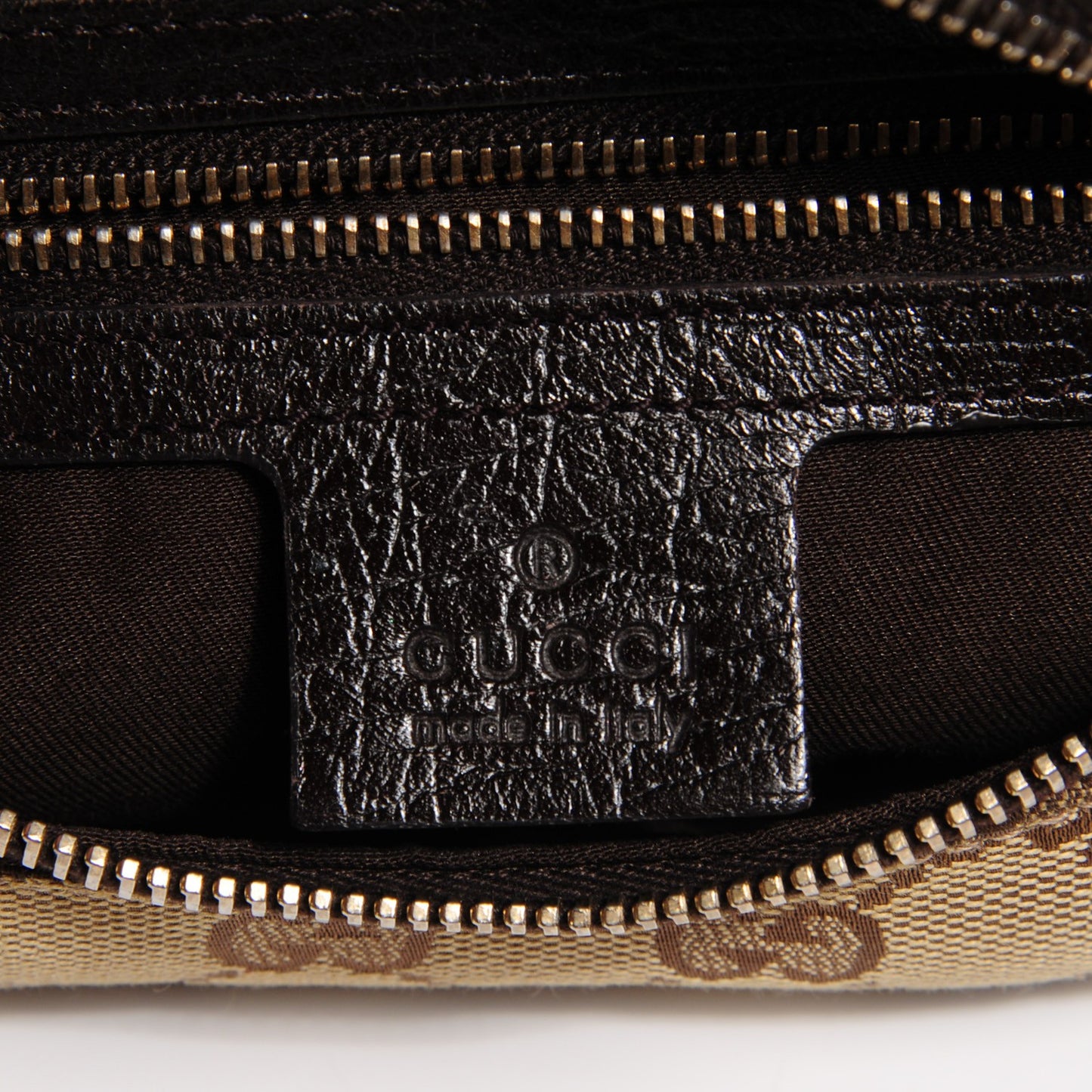 Monogram Medium Horsebit Chain Hobo Dark Brown