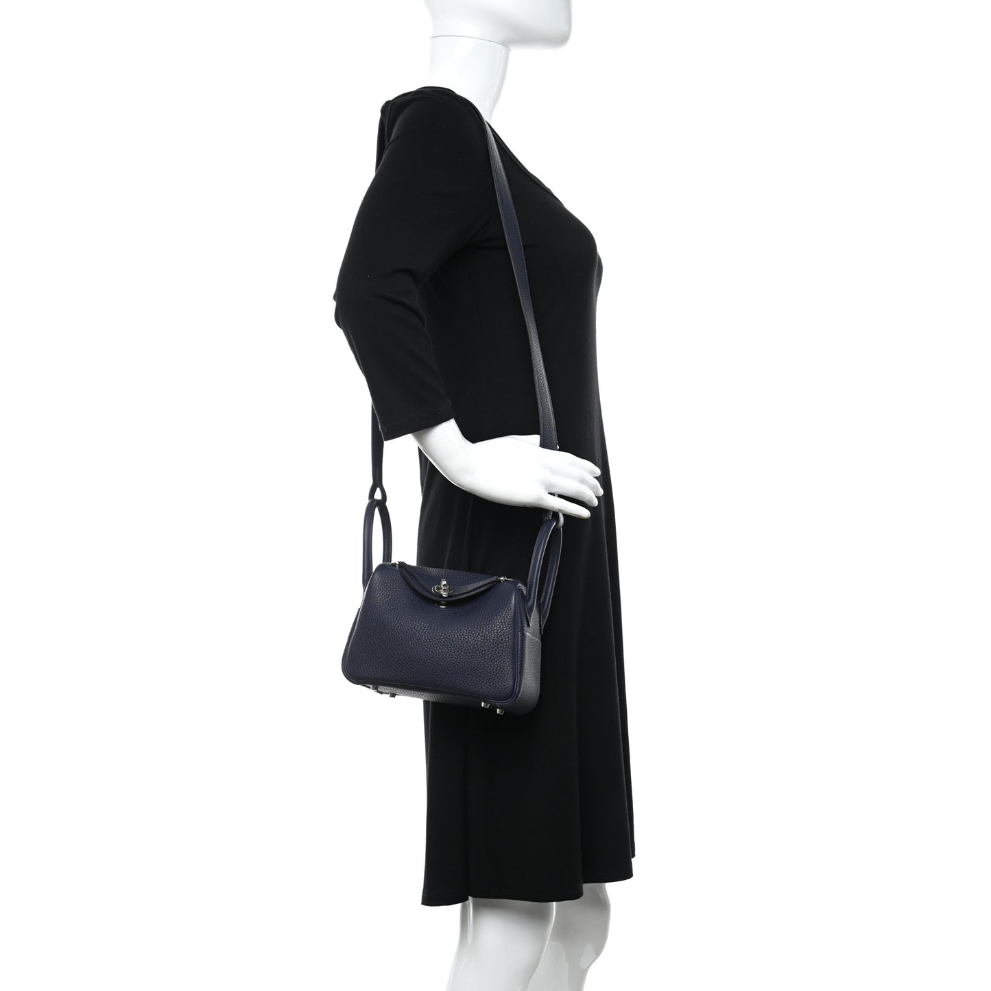 Taurillon Clemence Mini Lindy 20 Bleu Nuit