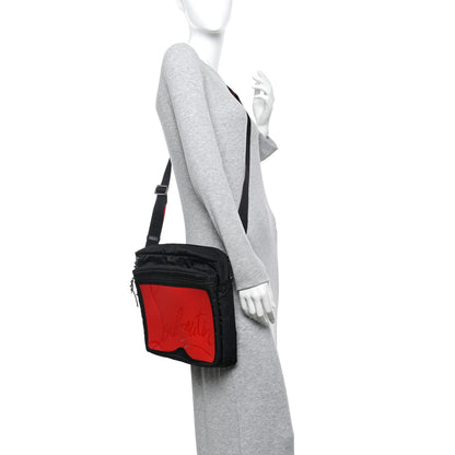 Christian Louboutin Nylon Sneaker Sole Loubideal Messenger Bag Black Loubi 2 of 11