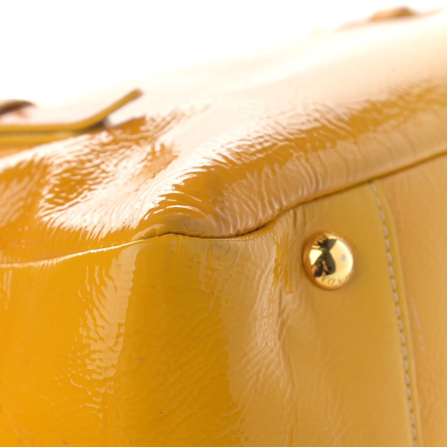 Vernice Naplak Shoulder Bag Giallo