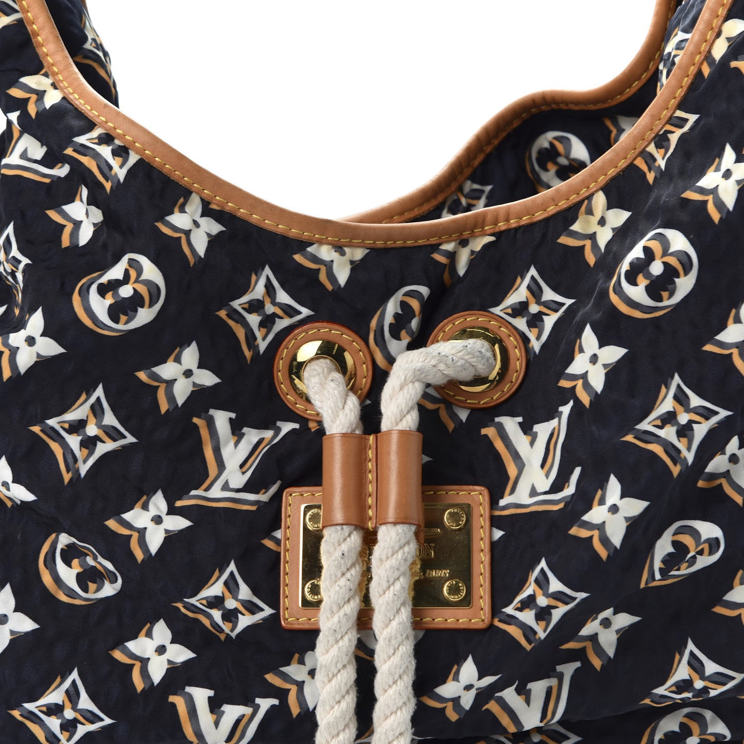 Canvas Monogram Cruise Bulles MM Navy