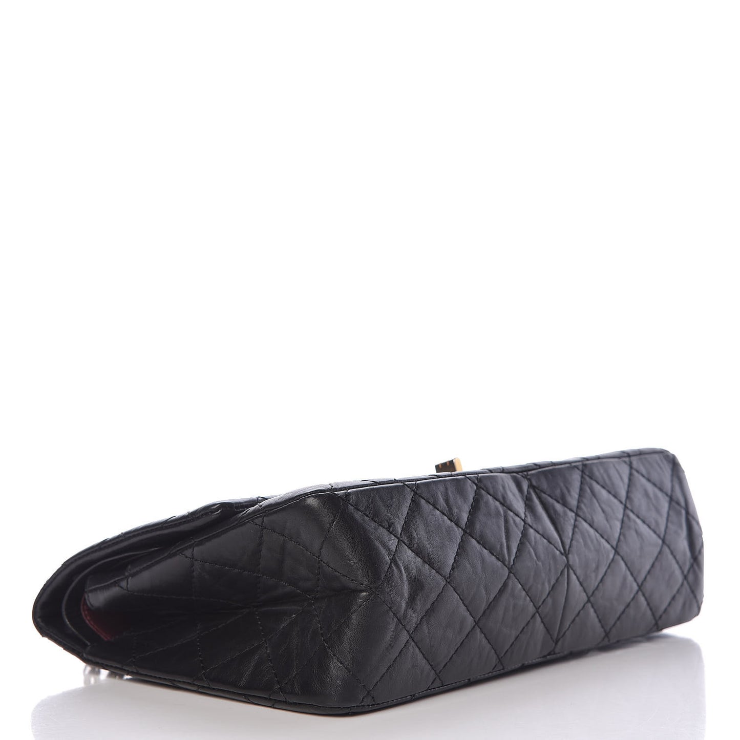 Aged Calfskin Quilted 2.55 Reissue 226 Flap Black