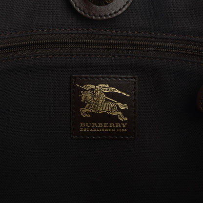 Burberry Haymarket Check Medium Tote Chocolate 6 of 8