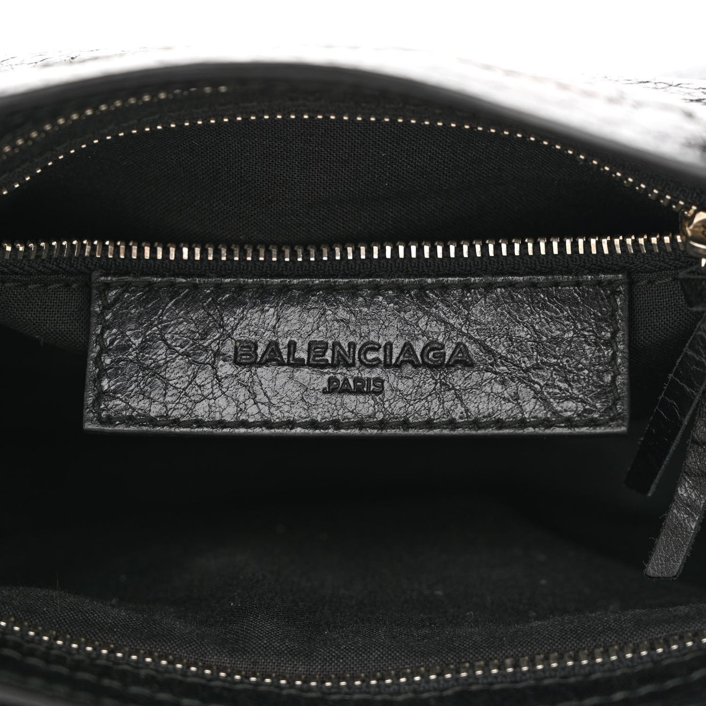 Agneau Classic Silver Hardware Mini City Black