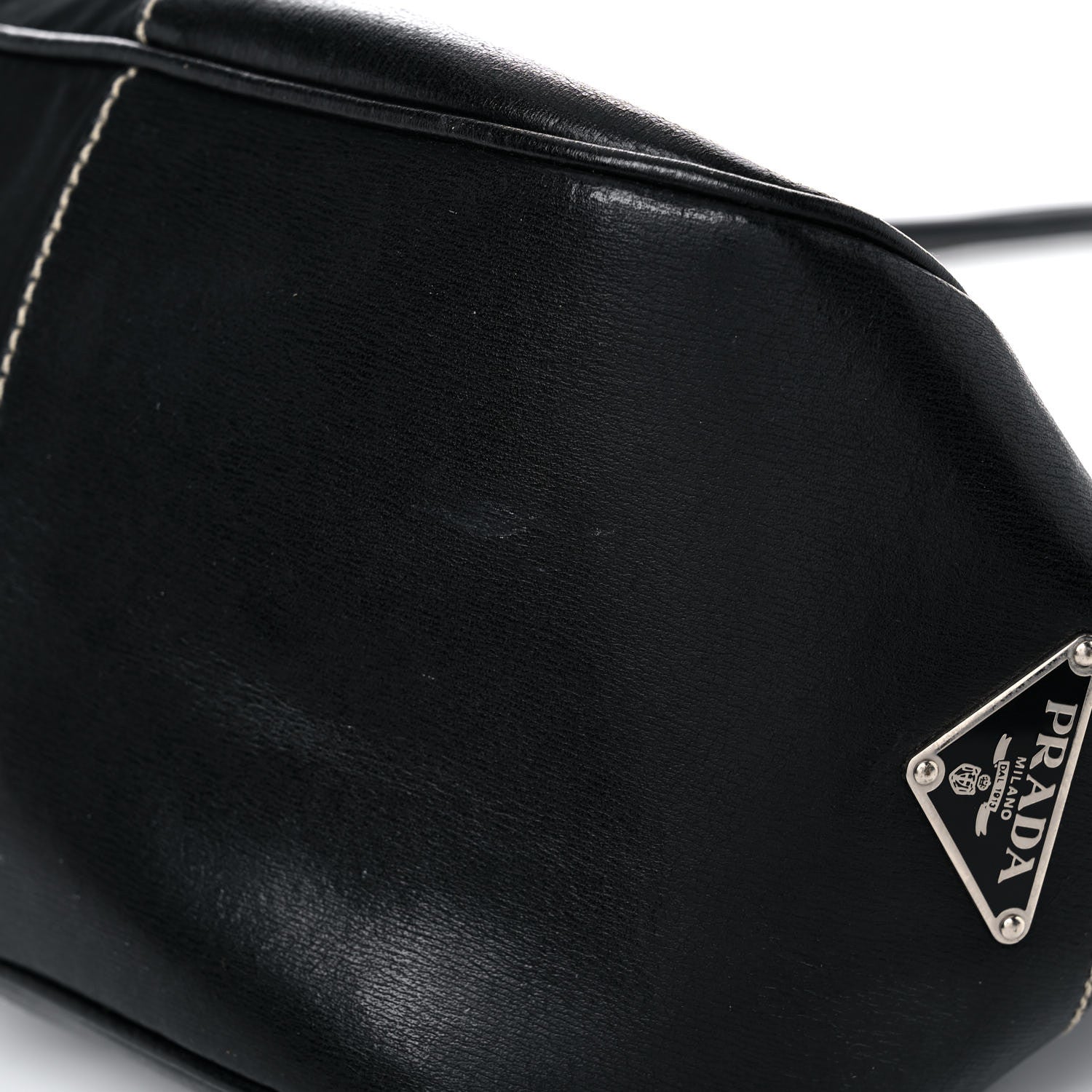 Prada Tessuto Nylon Moon Shoulder Bag Black 12 of 19