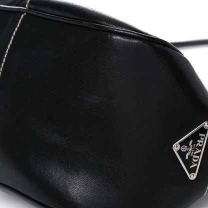Prada Tessuto Nylon Moon Shoulder Bag Black 12 of 19