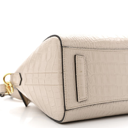 Givenchy Calfskin Crocodile Embossed Mini Antigona Dune 9 of 12