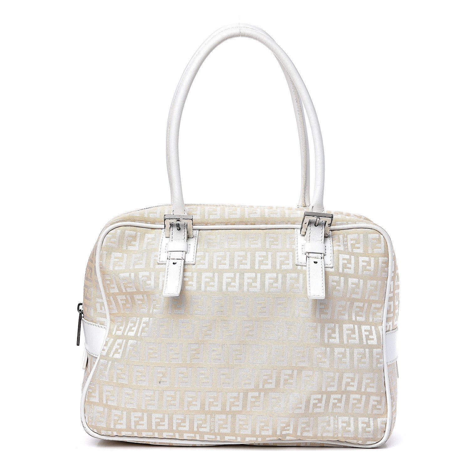 Fendi Zucchino Shoulder Bag White 1 of 15