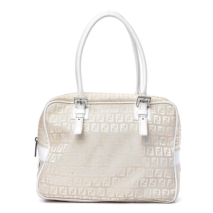 Fendi Zucchino Shoulder Bag White 1 of 15