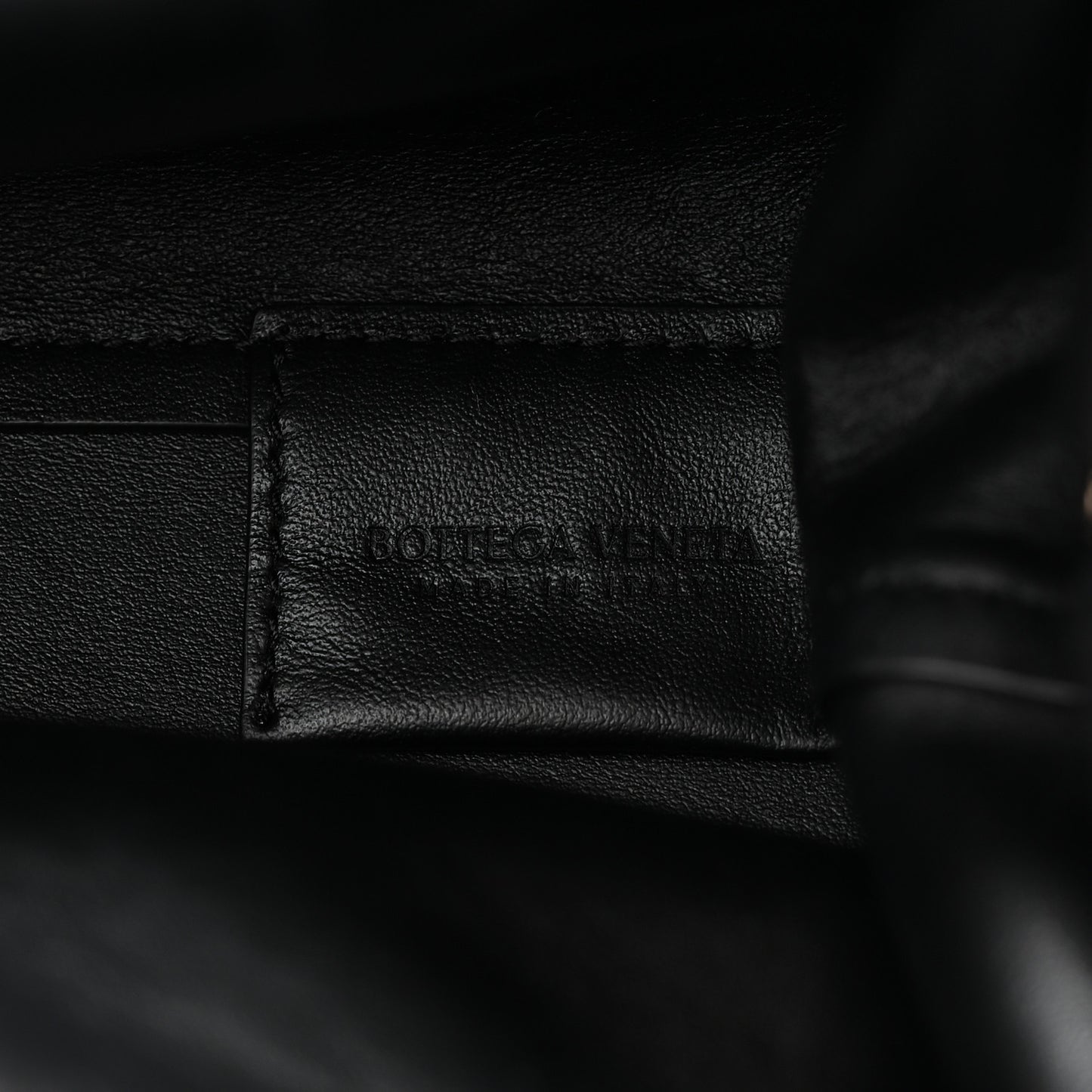 Calfskin Small The Point Triangle Bag Black