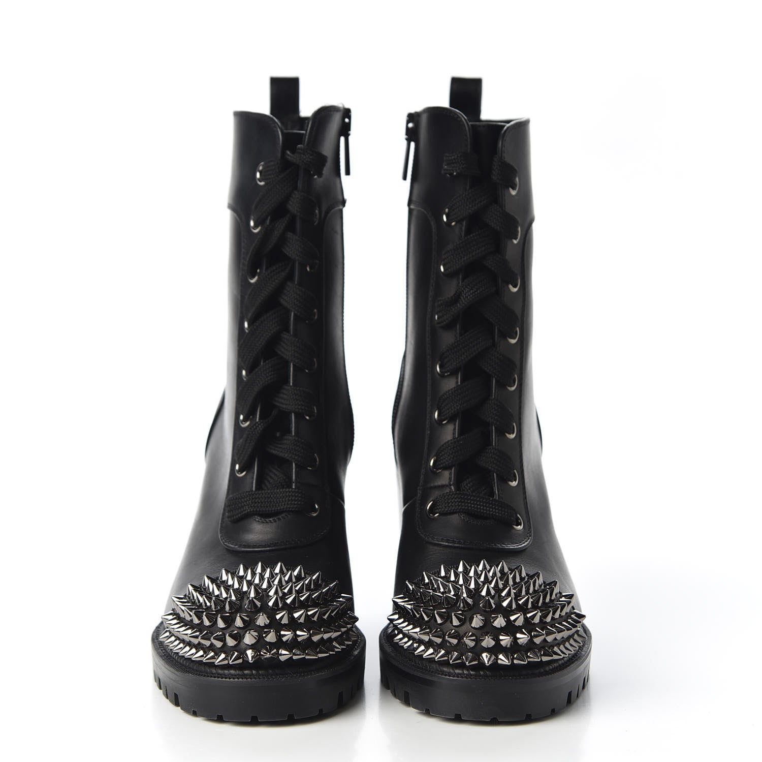 Christian Louboutin Calfskin Spikes TS Croc 70 Boots 35.5 Black 3 of 10