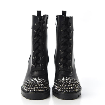 Christian Louboutin Calfskin Spikes TS Croc 70 Boots 35.5 Black 3 of 10