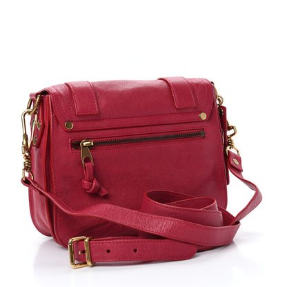 Proenza Schouler Lambskin PS1 Mini Pouch Messenger Bag Raspberry 3 of 11