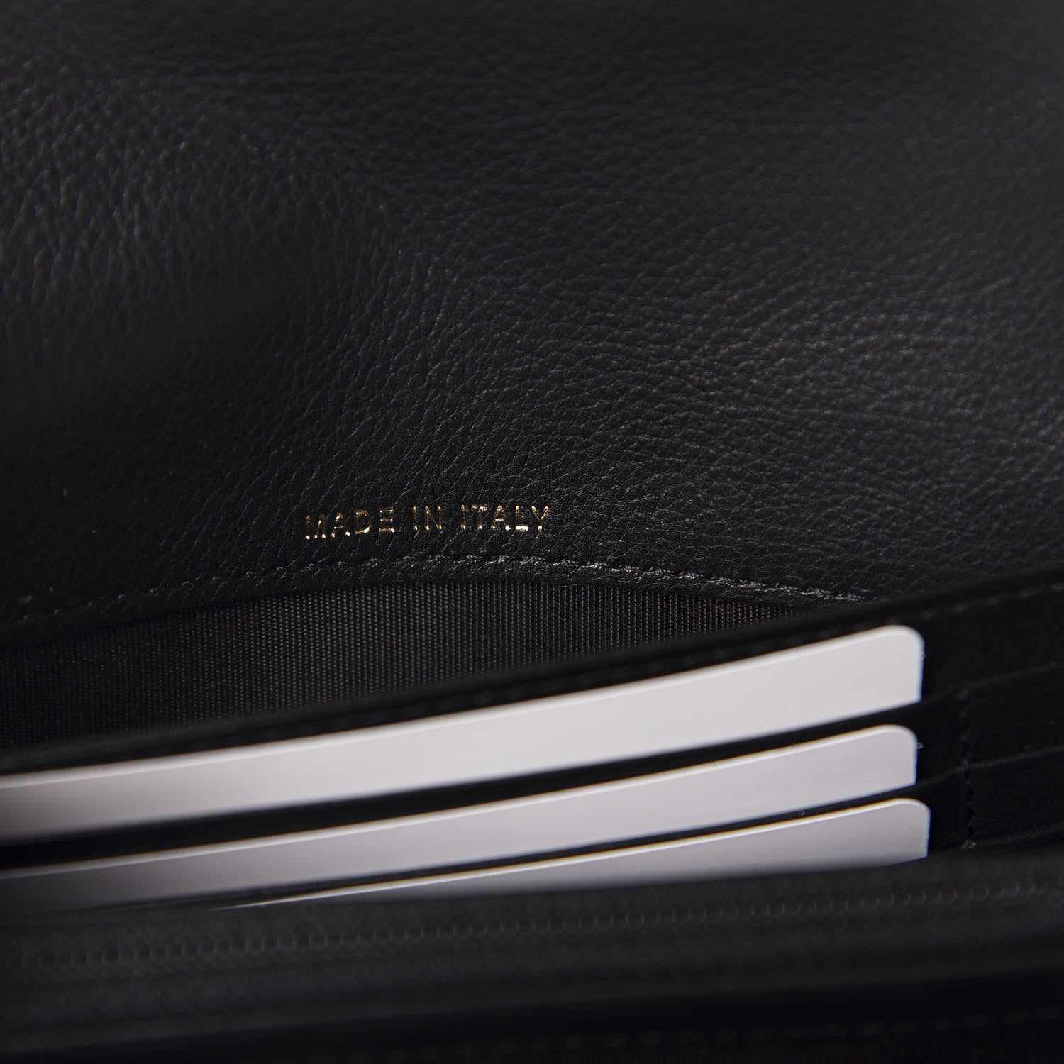 Chanel Calfskin Quilted Pearl CC Medium Flap Wallet Black 7 of 9