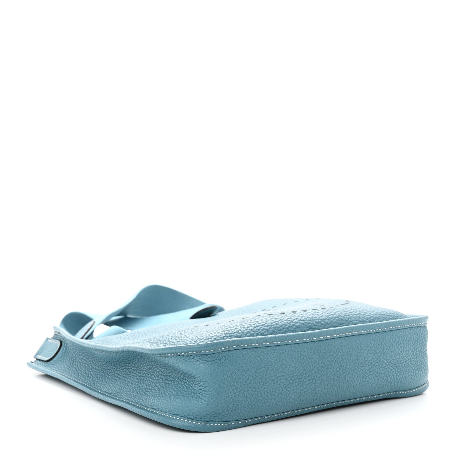 Hermes Taurillon Clemence Evelyne PM Blue Jean 4 of 10