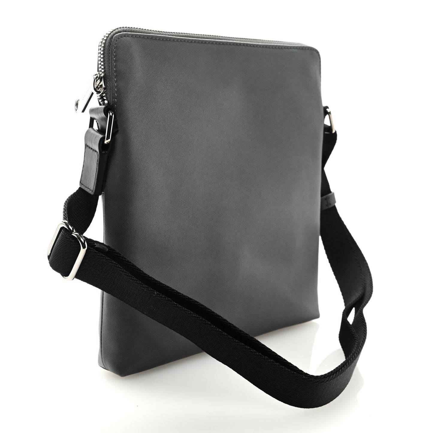 Nylon Neo Crossbody Bag Charcoal Grey