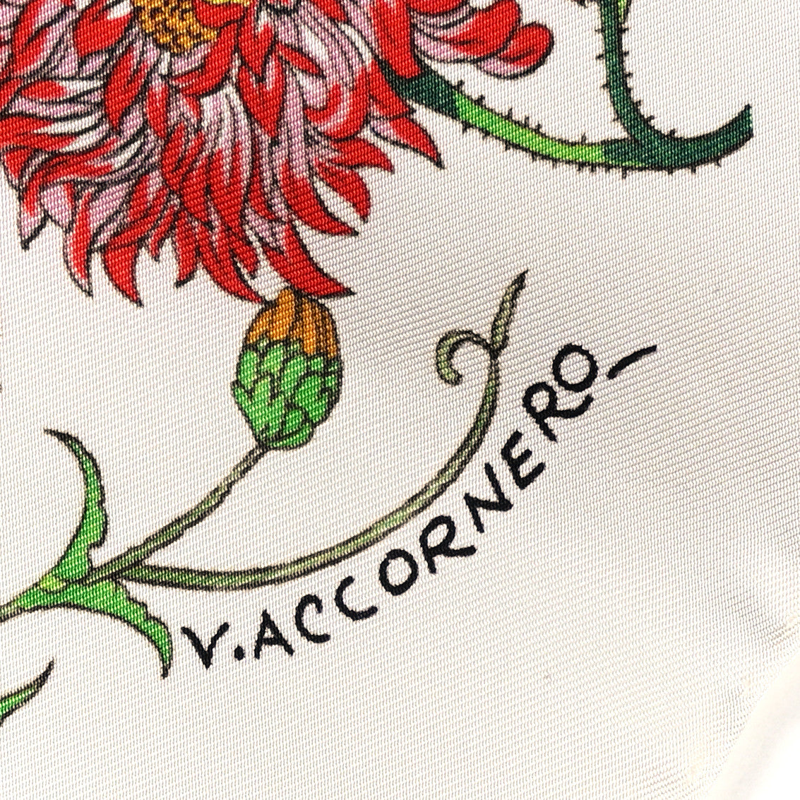 Gucci Silk Twill Flora Square Scarf White 4 of 5