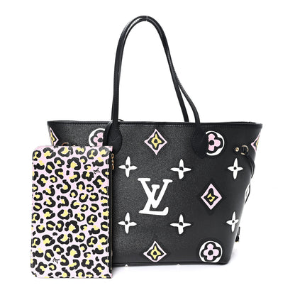 Louis Vuitton Monogram Giant Wild at Heart Neverfull MM Black 3 of 11