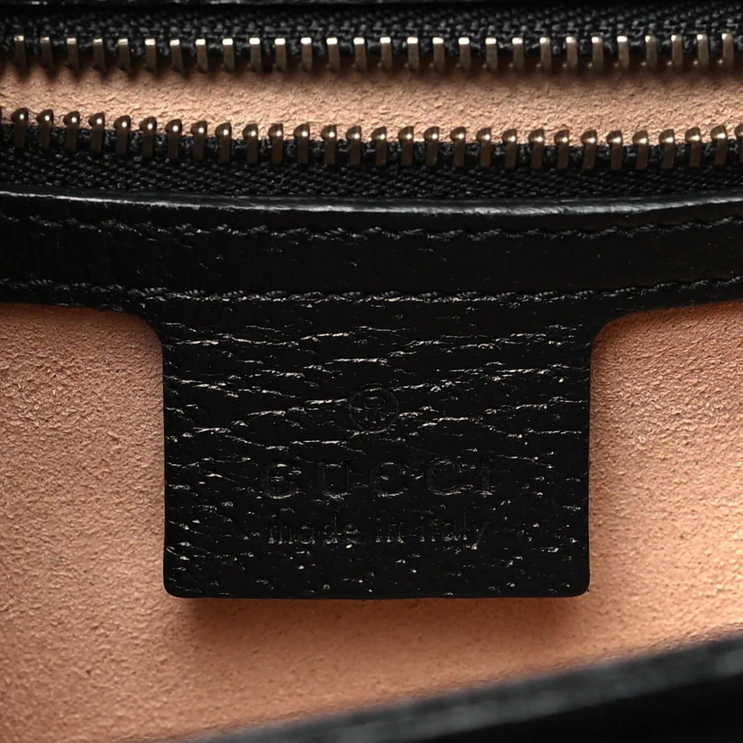 Gucci Textured Dollar Calfskin Web Small Ophidia Padlock Top Handle Bag Black 6 of 10