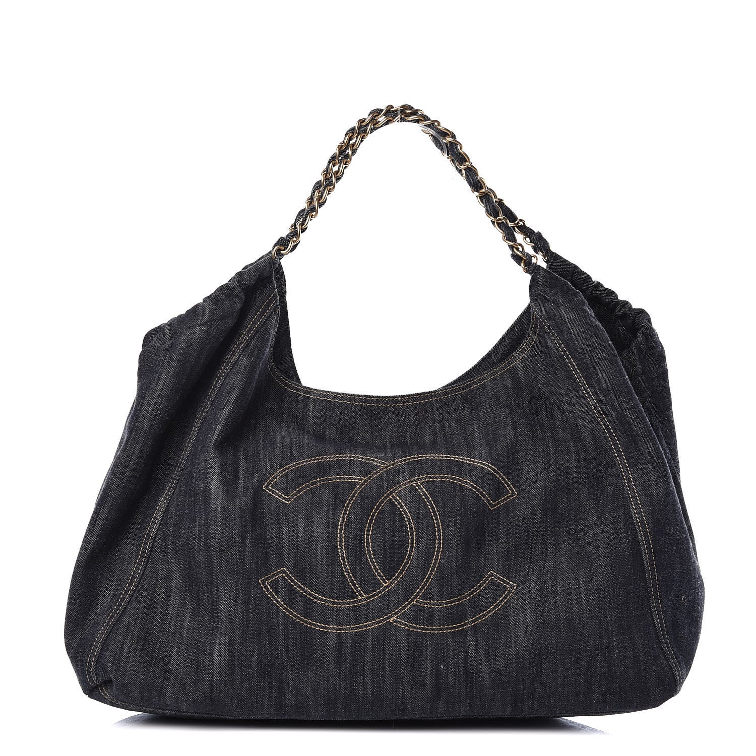 Chanel Denim XL Coco Cabas Tote Blue 1 of 15