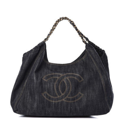 Chanel Denim XL Coco Cabas Tote Blue 1 of 15