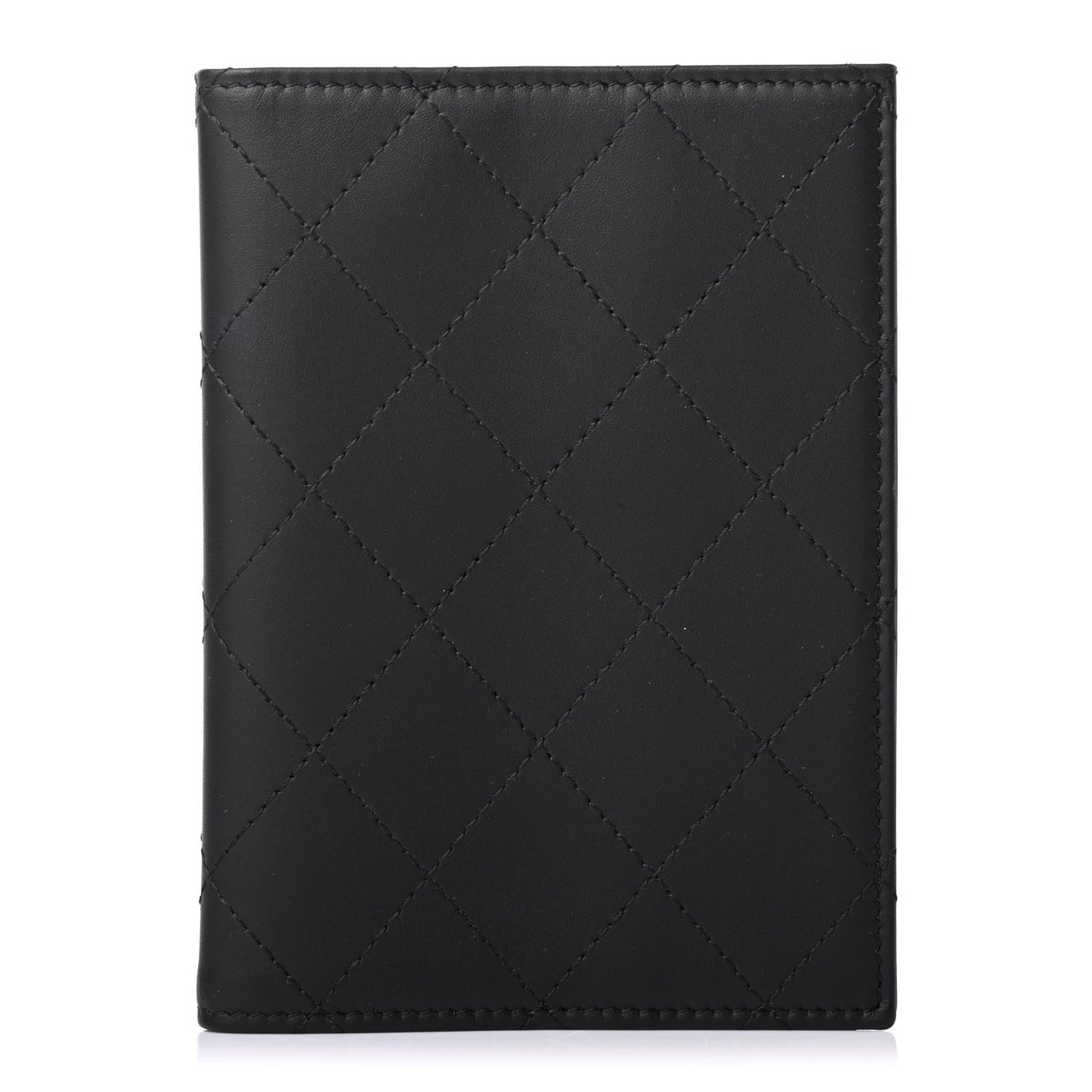 Quilted Passport Holder Black