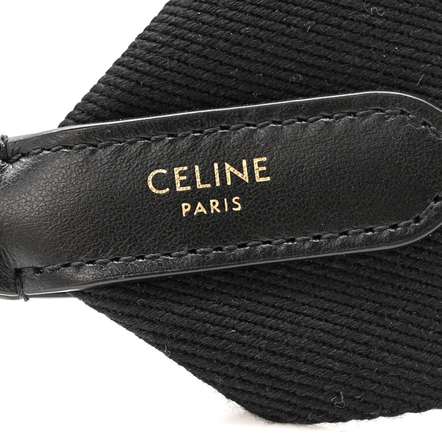 Jacquard Wool Logo Short Strap Black Beige