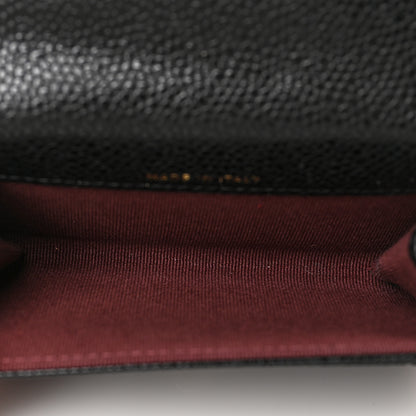 Chanel Caviar Quilted Flap Card Holder Wallet Black 6 of 9