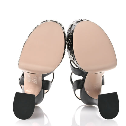 Gucci Malaga Kid Interlocking G Studs 155mm Platform Sandals 35 35 Black 6 of 8