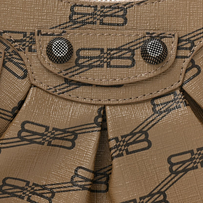 Balenciaga Coated Canvas BB Monogram Le Cagole Shoulder Bag XS Beige Brown 8 of 10