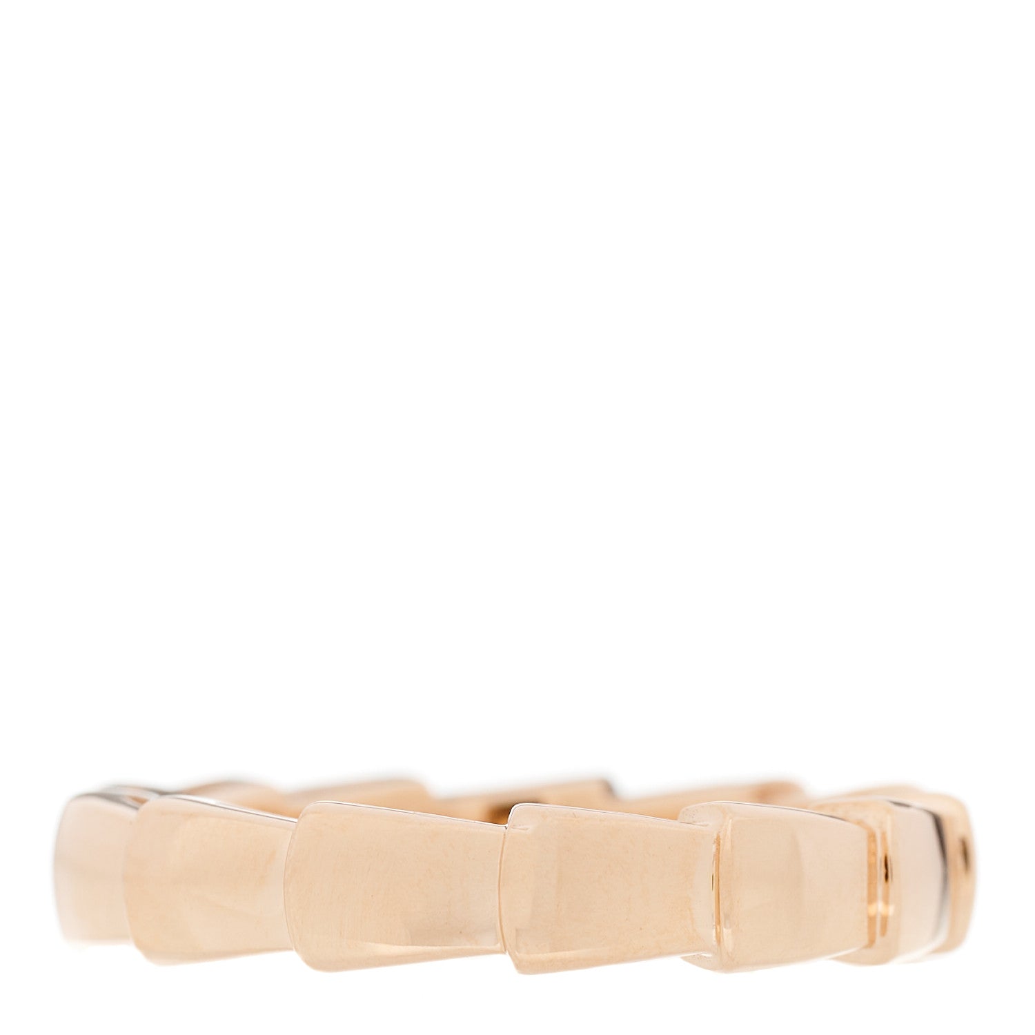 Bulgari 18K Rose Gold Serpenti Viper Band Ring 48 4.5 1 of 6