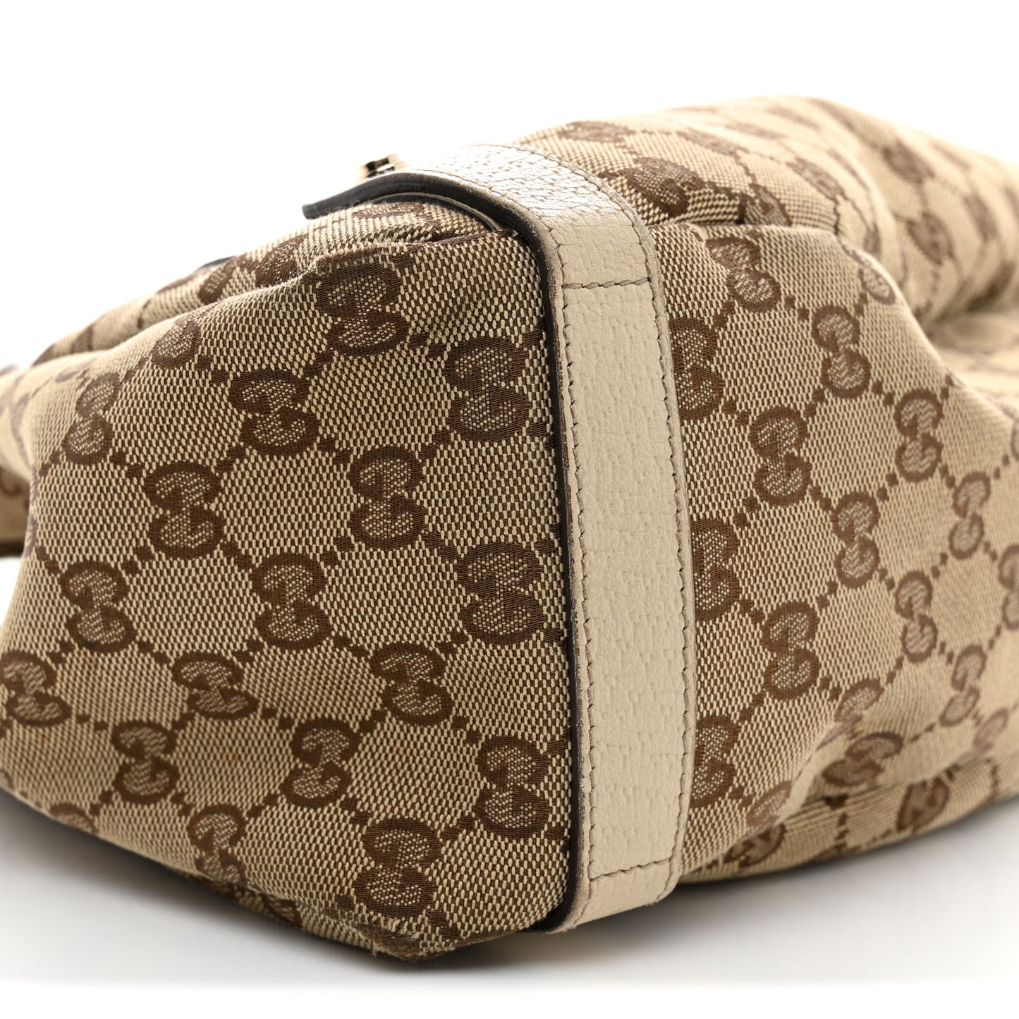 Monogram Medium Abbey Shoulder Bag Off White