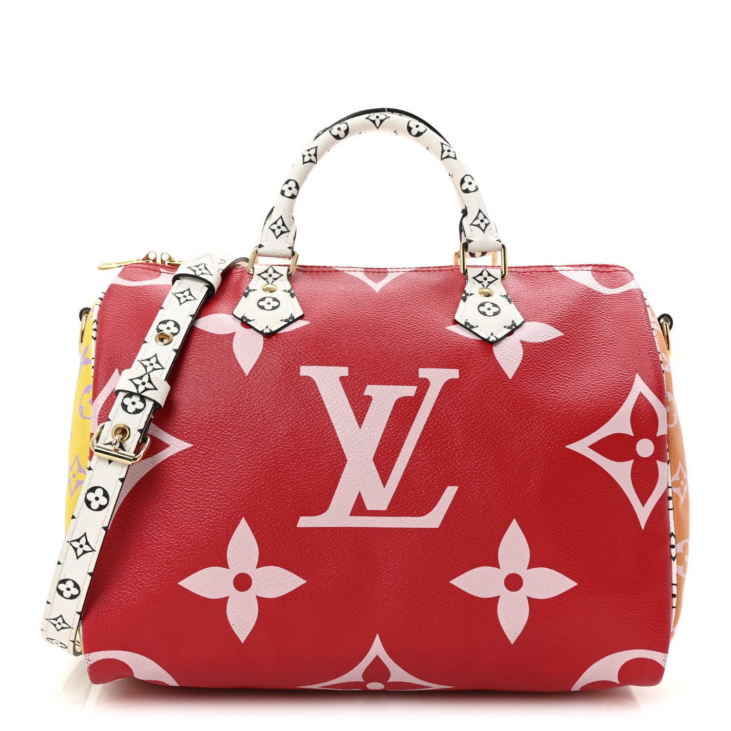Louis Vuitton Monogram Giant Speedy Bandouliere 30 Rouge 1 of 9