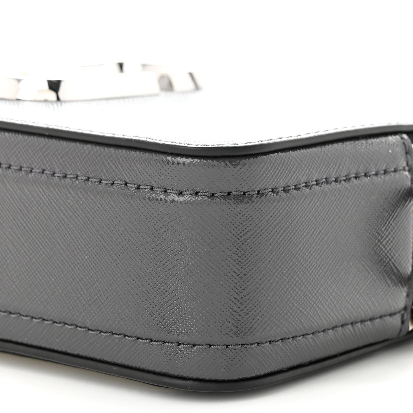 Saffiano Small Snapshot Camera Bag Wolf Grey