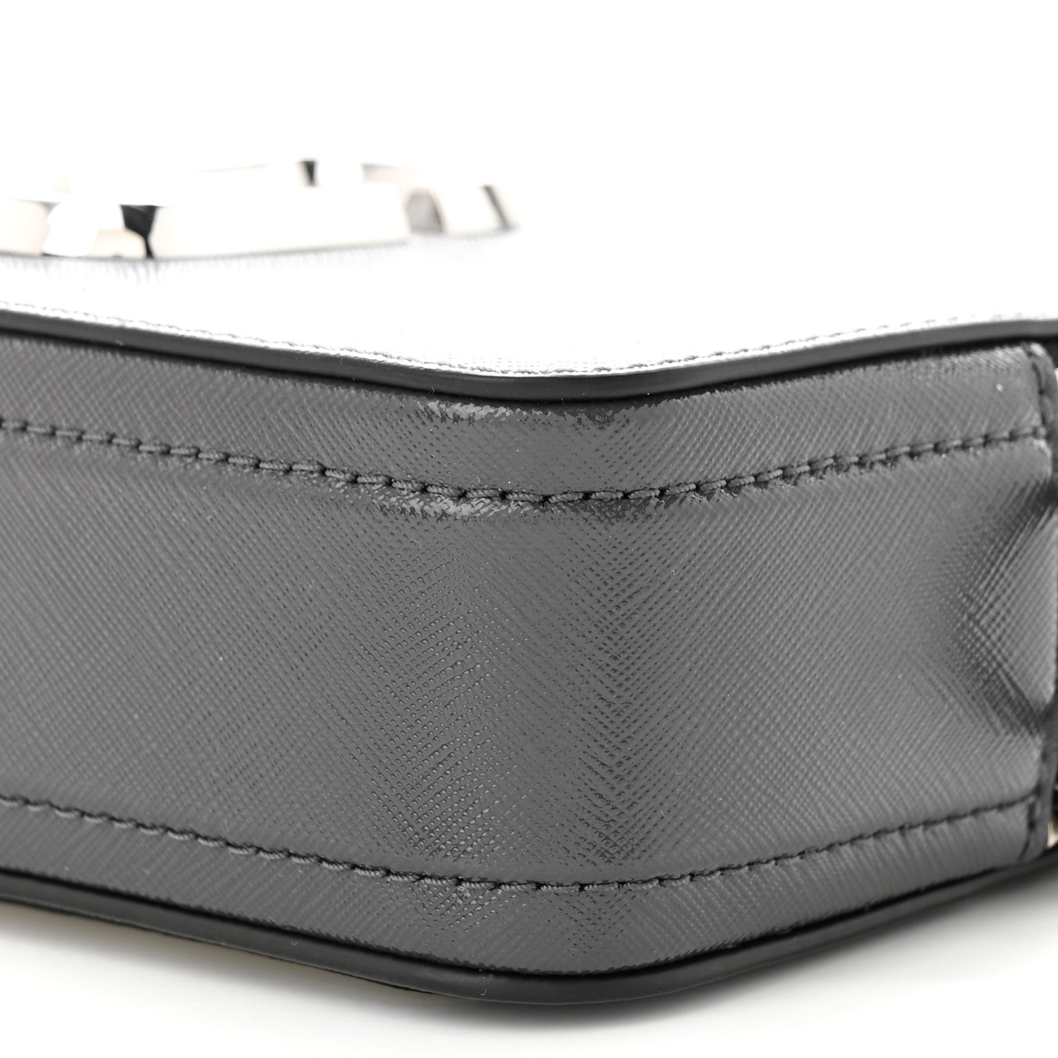 Marc Jacobs Saffiano Small Snapshot Camera Bag Wolf Grey 10 of 10
