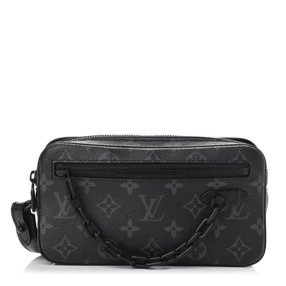 Louis Vuitton Monogram Eclipse Pochette Volga 1 of 11