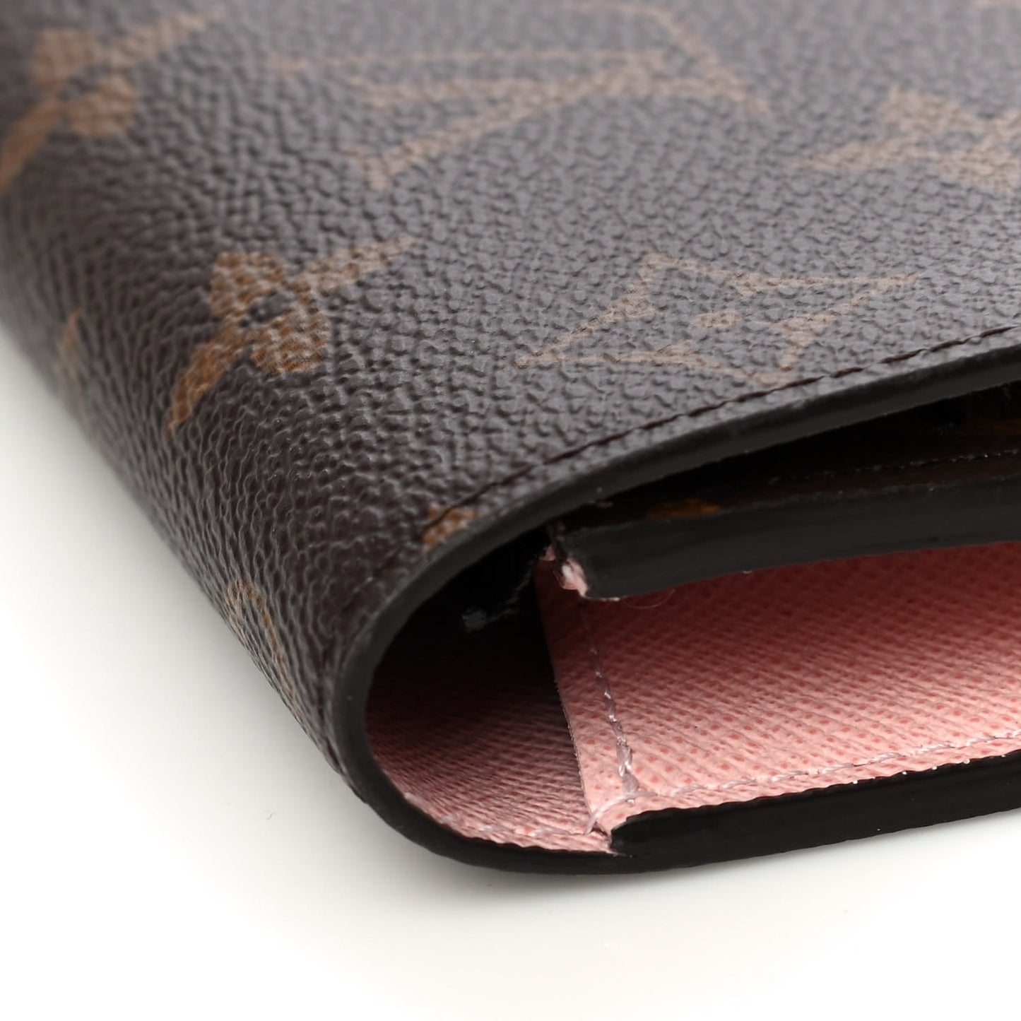 Monogram Emilie Wallet Rose Ballerine
