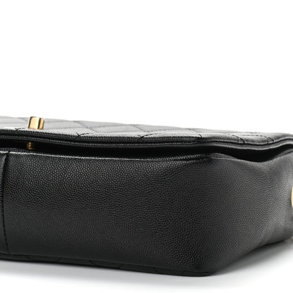 Chanel Caviar Quilted Medium Fashion Therapy Flap Bag Black 10 of 11