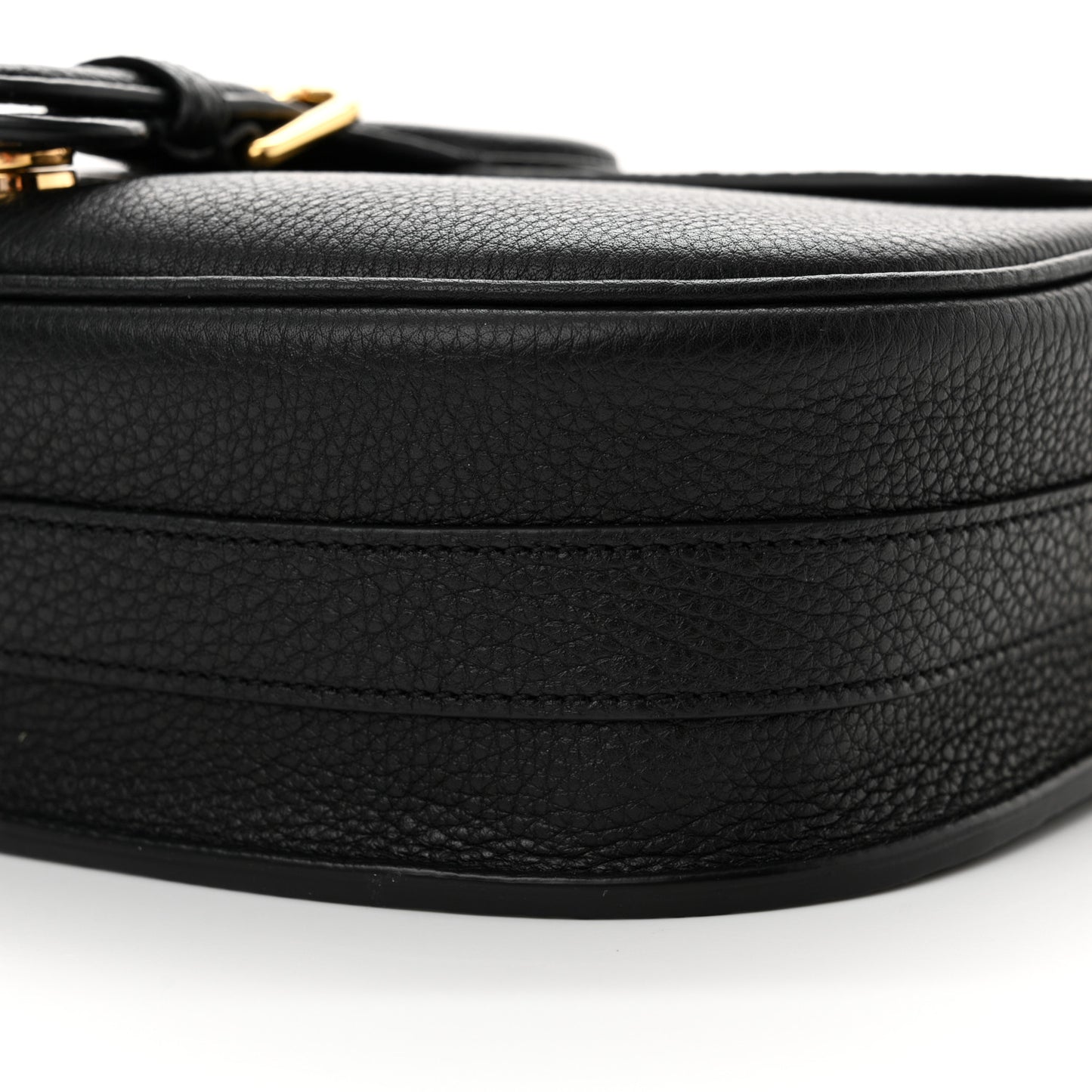 Grained Calfskin Medium Bobby Flap Black