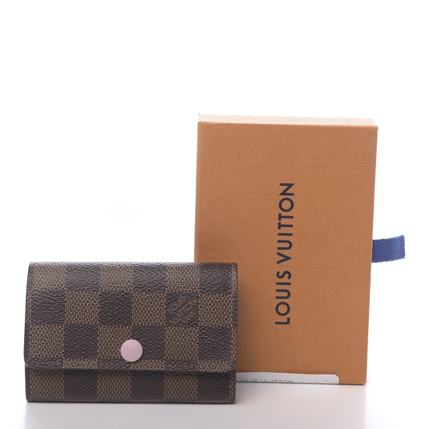Louis Vuitton Damier Ebene Multicles 6 Key Holder Rose Ballerine 9 of 9