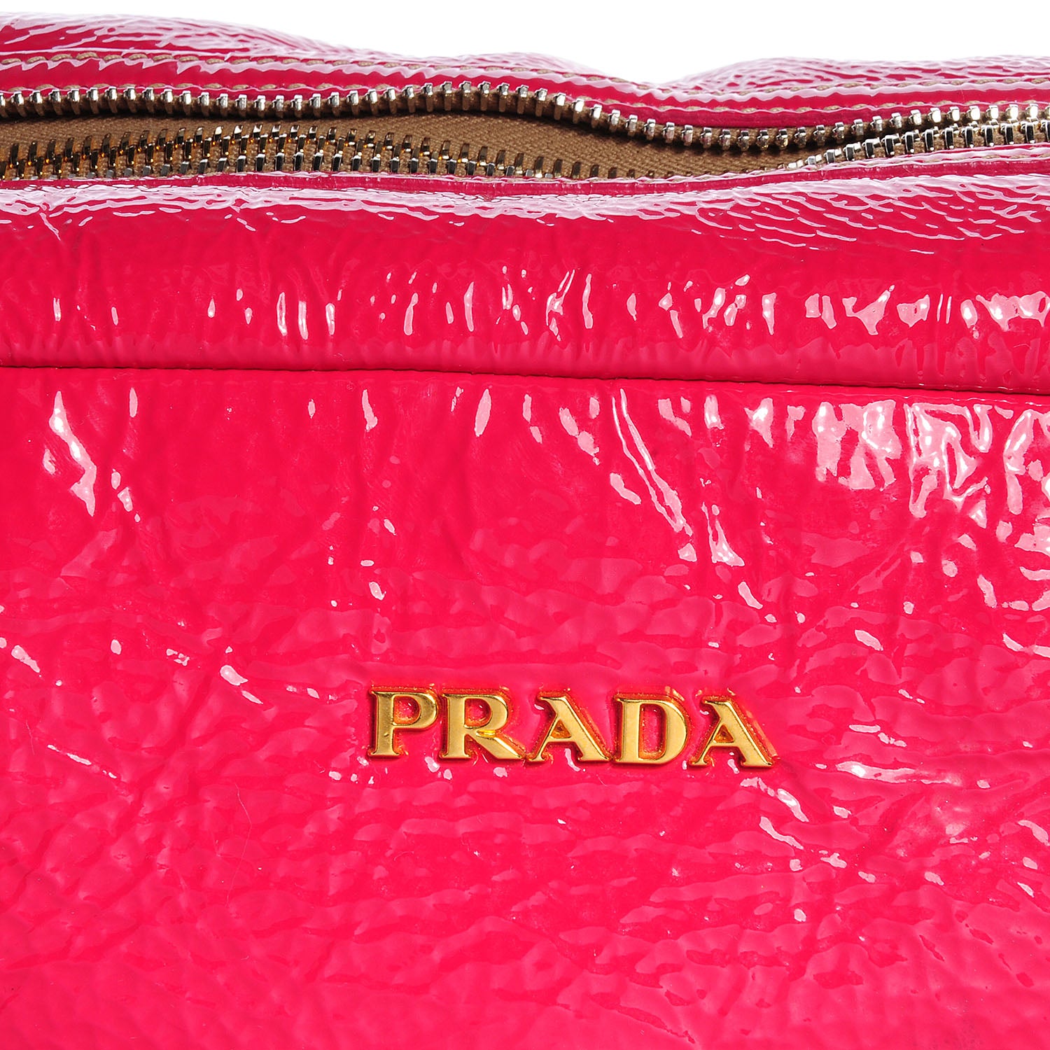 Prada Naplak Zipper Bowler Tote Fuxia 6 of 11