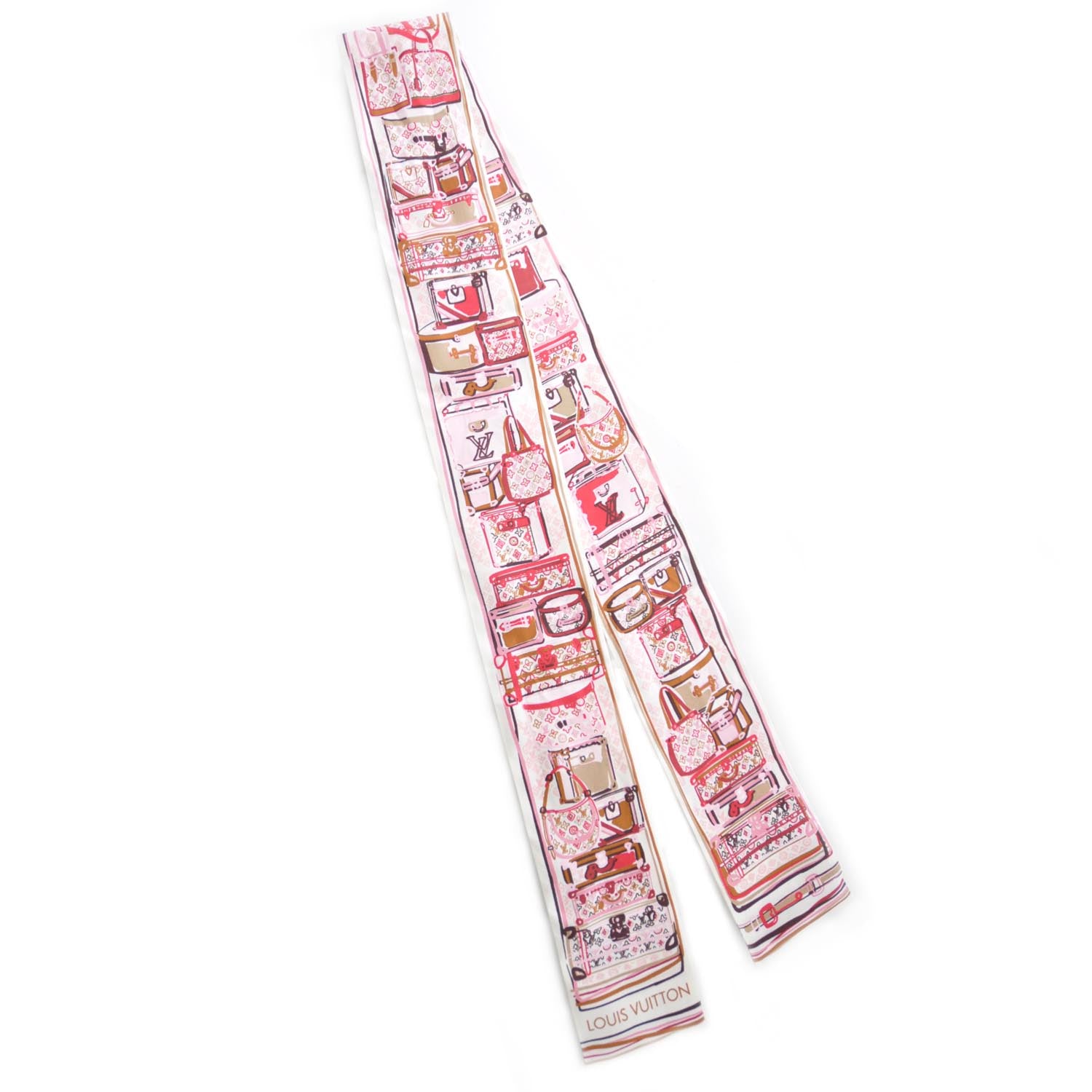 Louis Vuitton Silk Malles Bandeau Grenadine 1 of 10