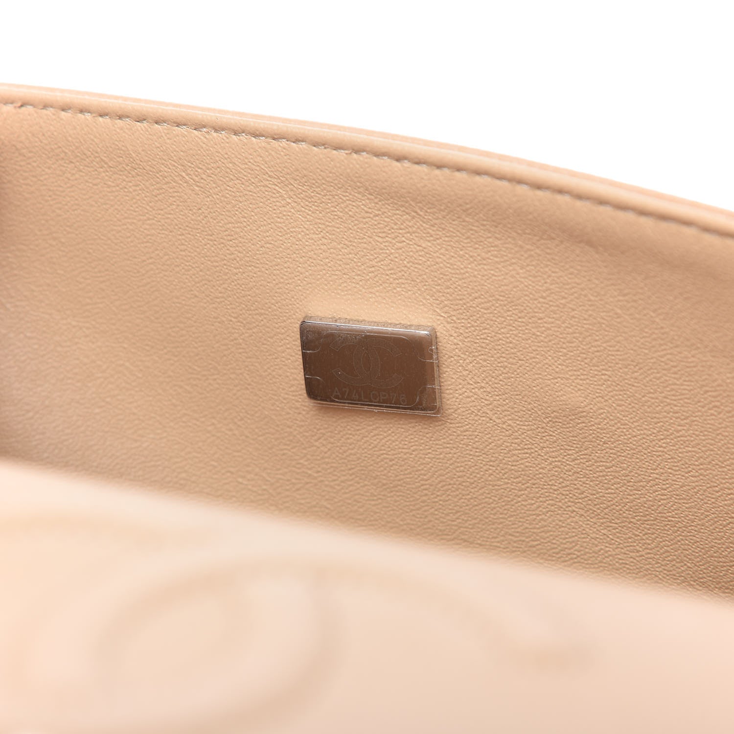 Chanel Caviar Quilted Medium Double Flap Beige 9 of 11