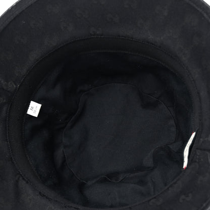 Gucci Monogram Textured Dollar Calfskin GG Jago Bucket Hat Black 7 of 11