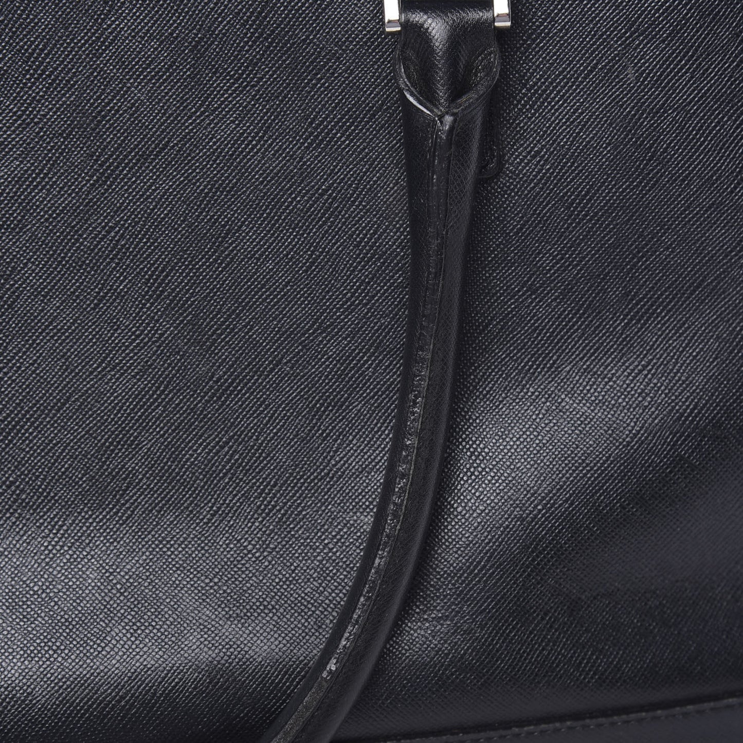 Saffiano Top Handle Tote Black