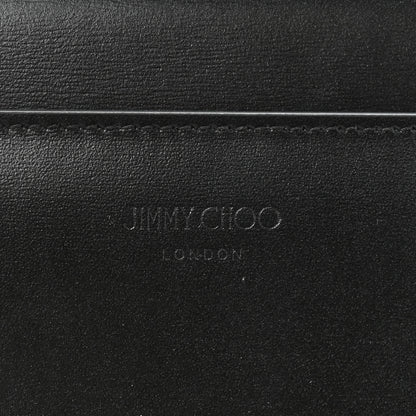 Jimmy Choo Calfskin Varenne Crystal Bar Avenue Chain Clutch Black 11 of 11