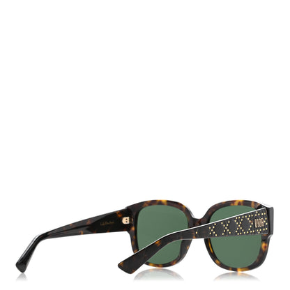 Christian Dior Acetate Cannage Lady Dior Studs Sunglasses Havana 4 of 8