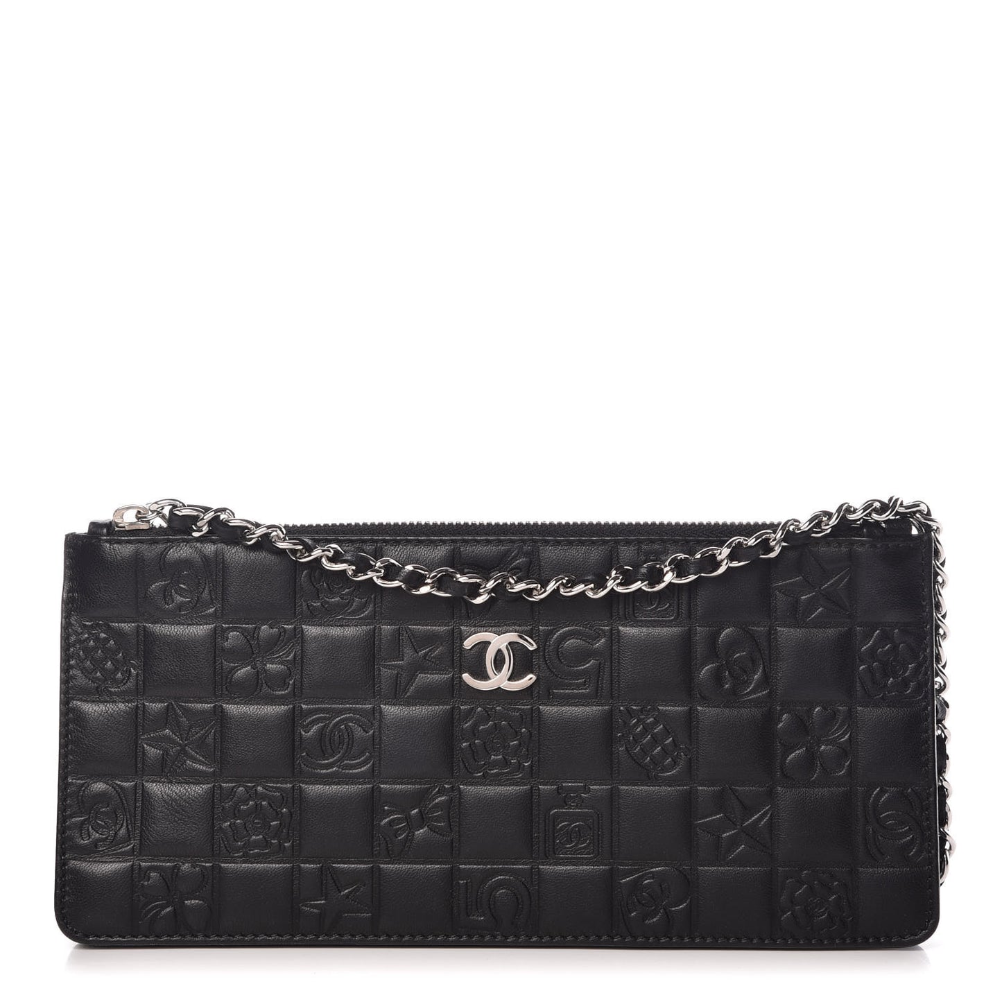 Lambskin Precious Symbols Pochette Black